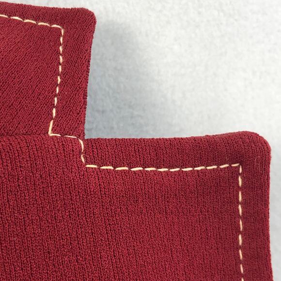 Vintage Time Out by Farah Polyester Men's Dark Red Blazer White Top Stitch SZ M? - Picture 6 of 15